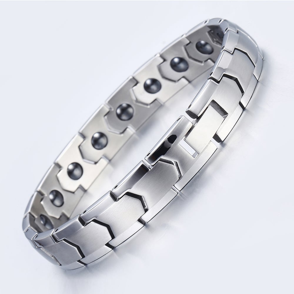 Pulseira Magnética em Aço Inoxidável