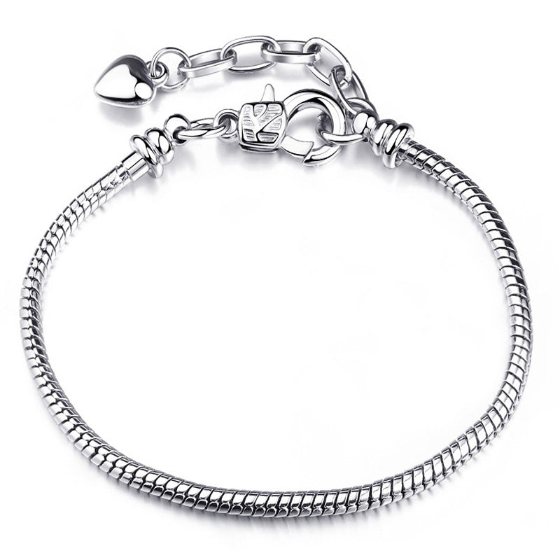 Pulseira de Prata com Contas