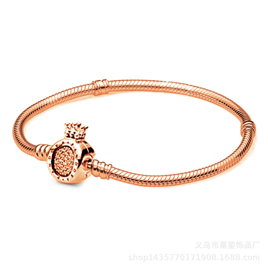 Pulseira de Prata com Contas