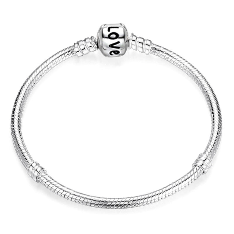 Pulseira de Prata com Contas