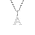 Colar de Aço Inoxidável com 26 Letras (Banhado a Ouro 14K)