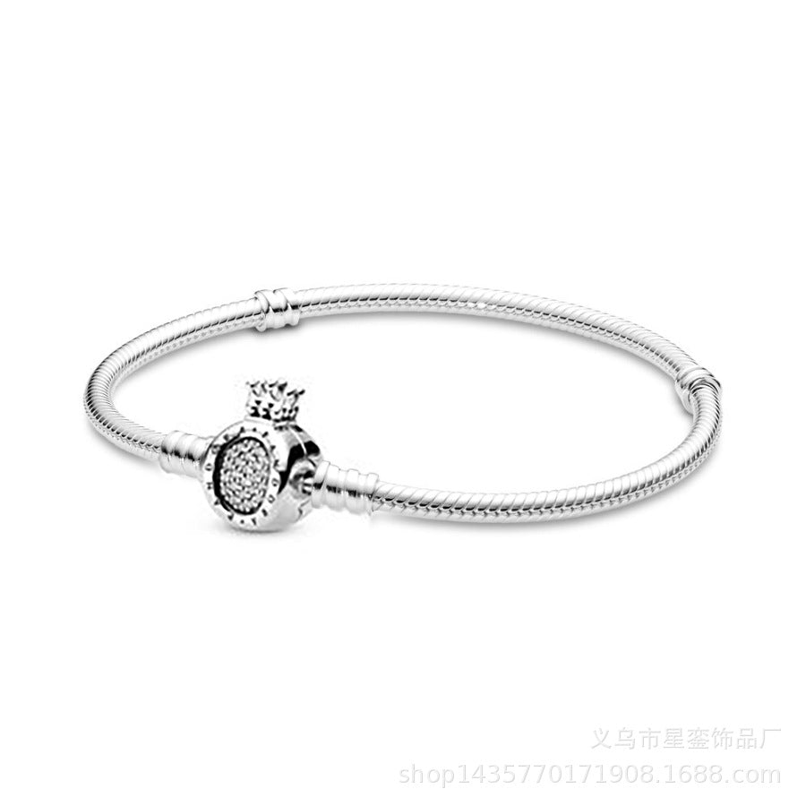Pulseira de Prata com Contas