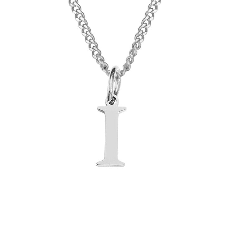 Colar de Aço Inoxidável com 26 Letras (Banhado a Ouro 14K)