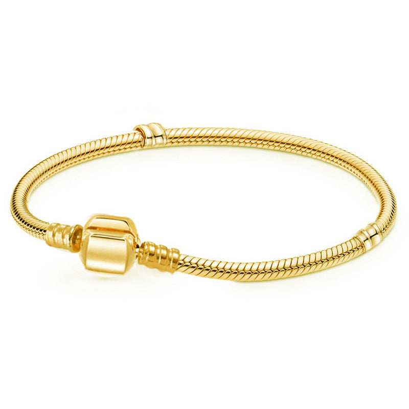 Pulseira de Prata com Contas