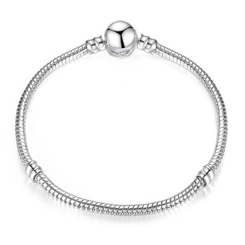 Pulseira de Prata com Contas