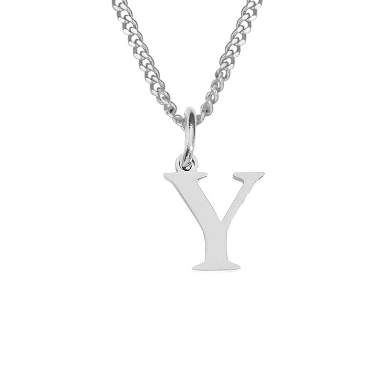 Colar de Aço Inoxidável com 26 Letras (Banhado a Ouro 14K)