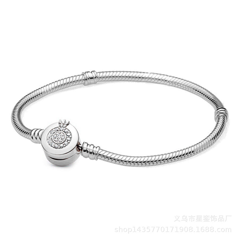 Pulseira de Prata com Contas