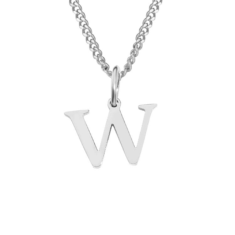 Colar de Aço Inoxidável com 26 Letras (Banhado a Ouro 14K)
