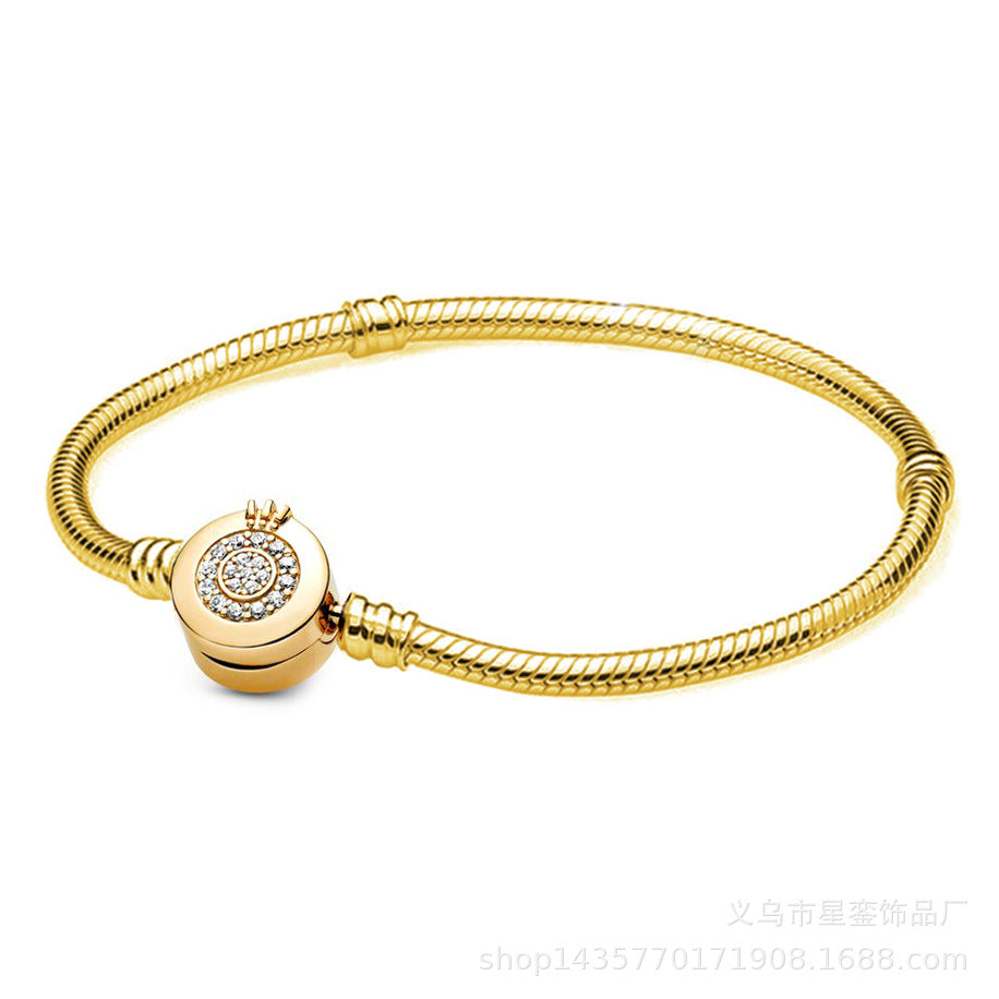 Pulseira de Prata com Contas