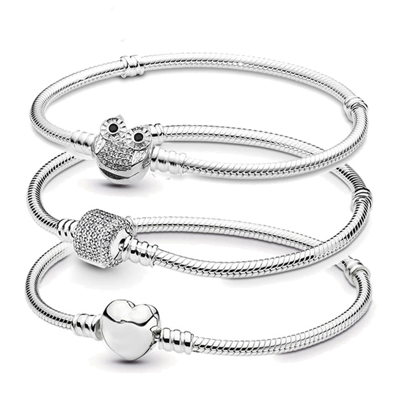 Pulseira de Prata com Contas