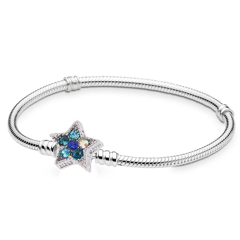 Pulseira de Prata com Contas